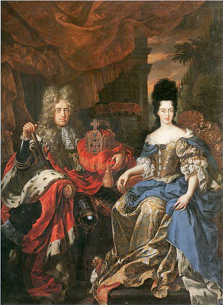 Jan Frans van Douven Double portrait of Johann Wilhelm von der Pfalz and Anna Maria Luisa de' Medici oil painting picture